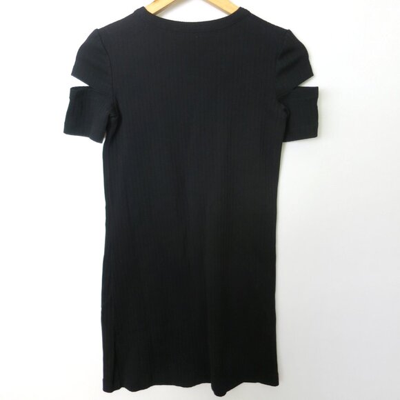 Helmut Lang Ribbed Cutout Mini Dress S - Picture 4 of 6